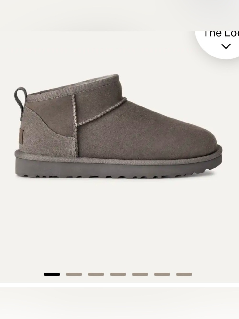 UGG Classic Ultra Mini - grey - size 7